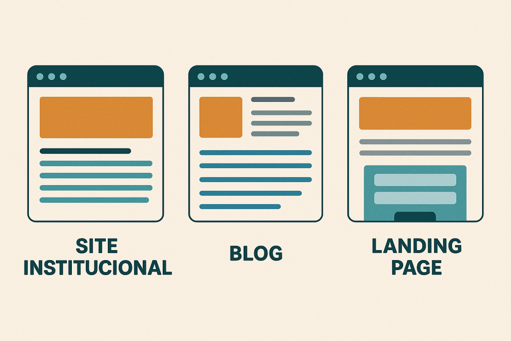 Site institucional, blog ou landing page: qual sua empresa realmente precisa?